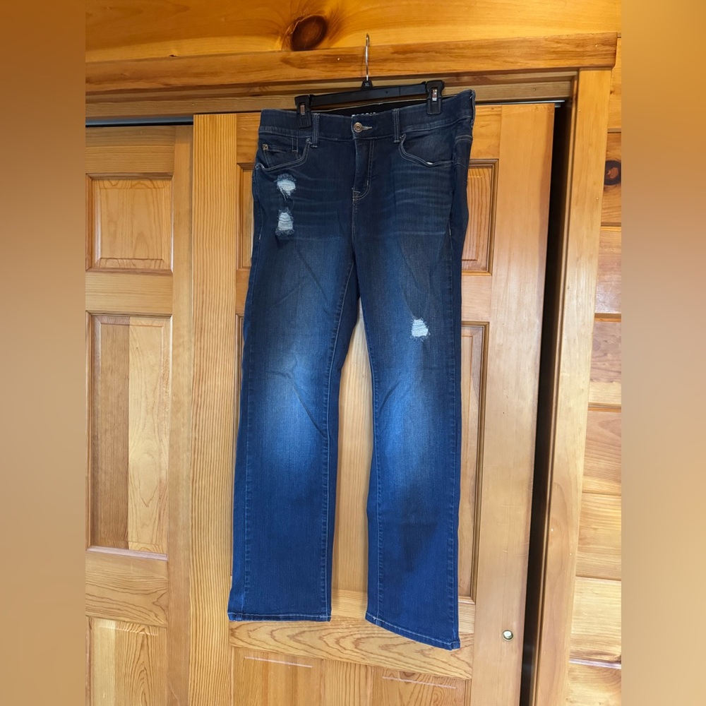 Torrid Bombshell Straight Dark Blue Straight Leg … - image 1